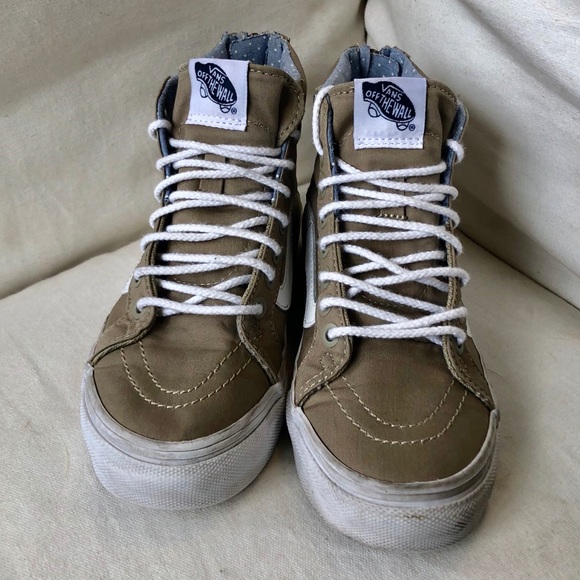 high old skool vans beige high old skool vans beige